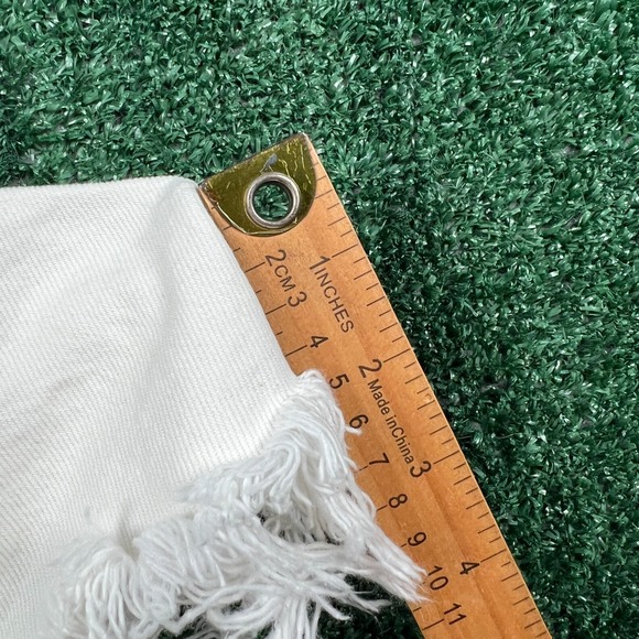 Levi's 501 White Cutoff Shorts Denim Jeans Button Fly 28x2.5" Pink Blue Dye - Picture 9 of 10